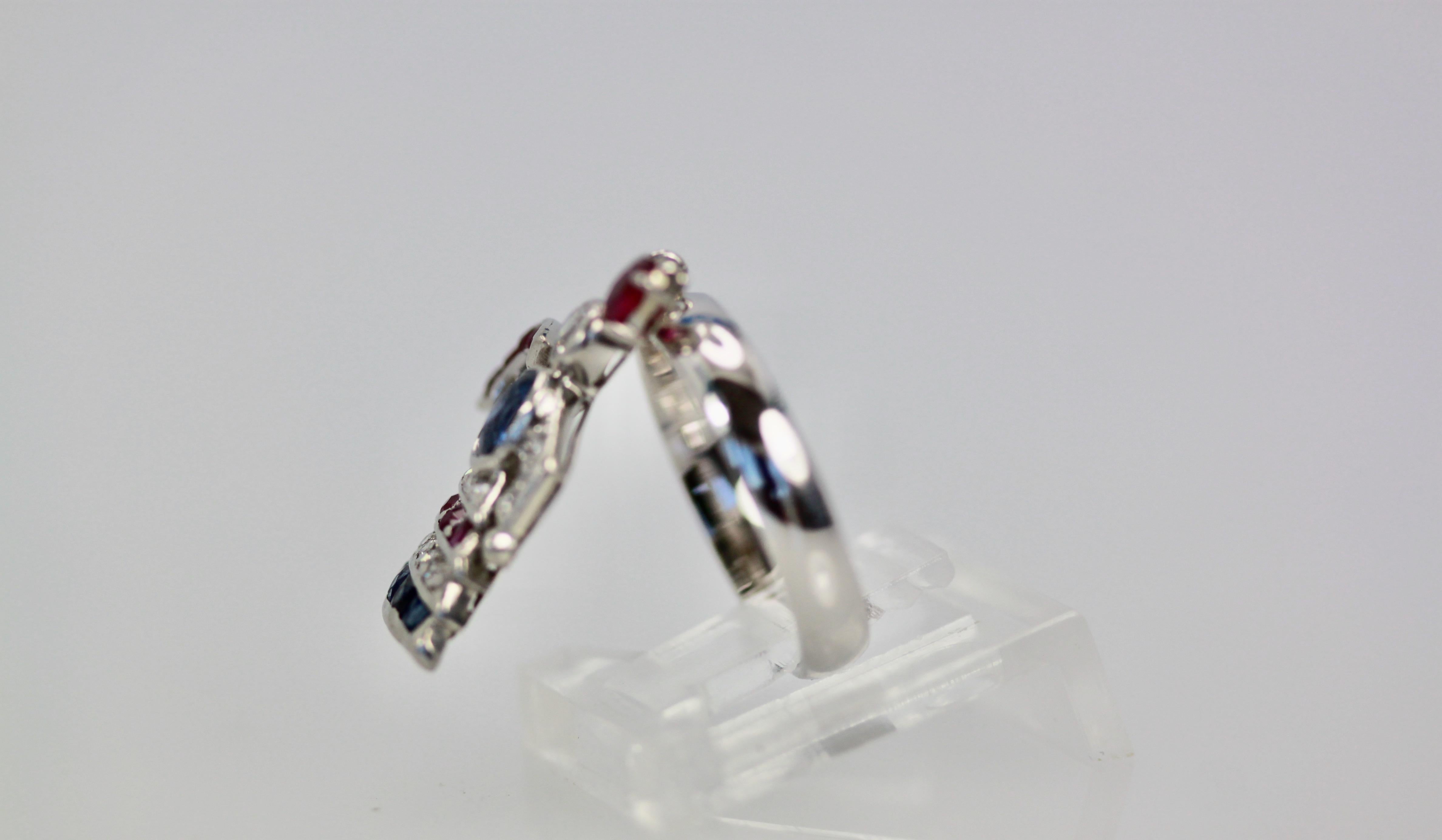Art Deco Platinum Charm on Ring For Sale 1