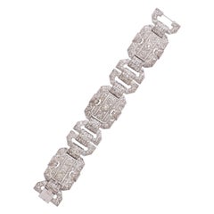 Art Deco Platinum Diamond Bracelet