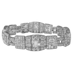 Bracciale Art Deco in platino con diamanti