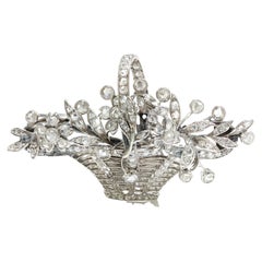 Art Deco Platinum Diamond Brooch, 1920's