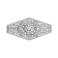 Art Deco Platinum Diamond Brooch