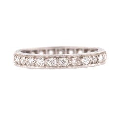 Art Deco Platinum Diamond Eternity Band