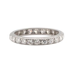 Art Deco Platinum Diamond Eternity Band