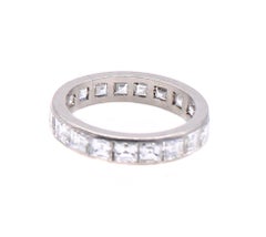Art Deco Platinum Diamond Eternity Band