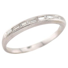 Art Deco Platinum Diamond Eternity Band