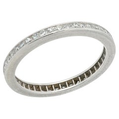 Art Deco Platinum Diamond Eternity Band