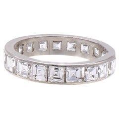 Art Deco Platinum Diamond Eternity Band