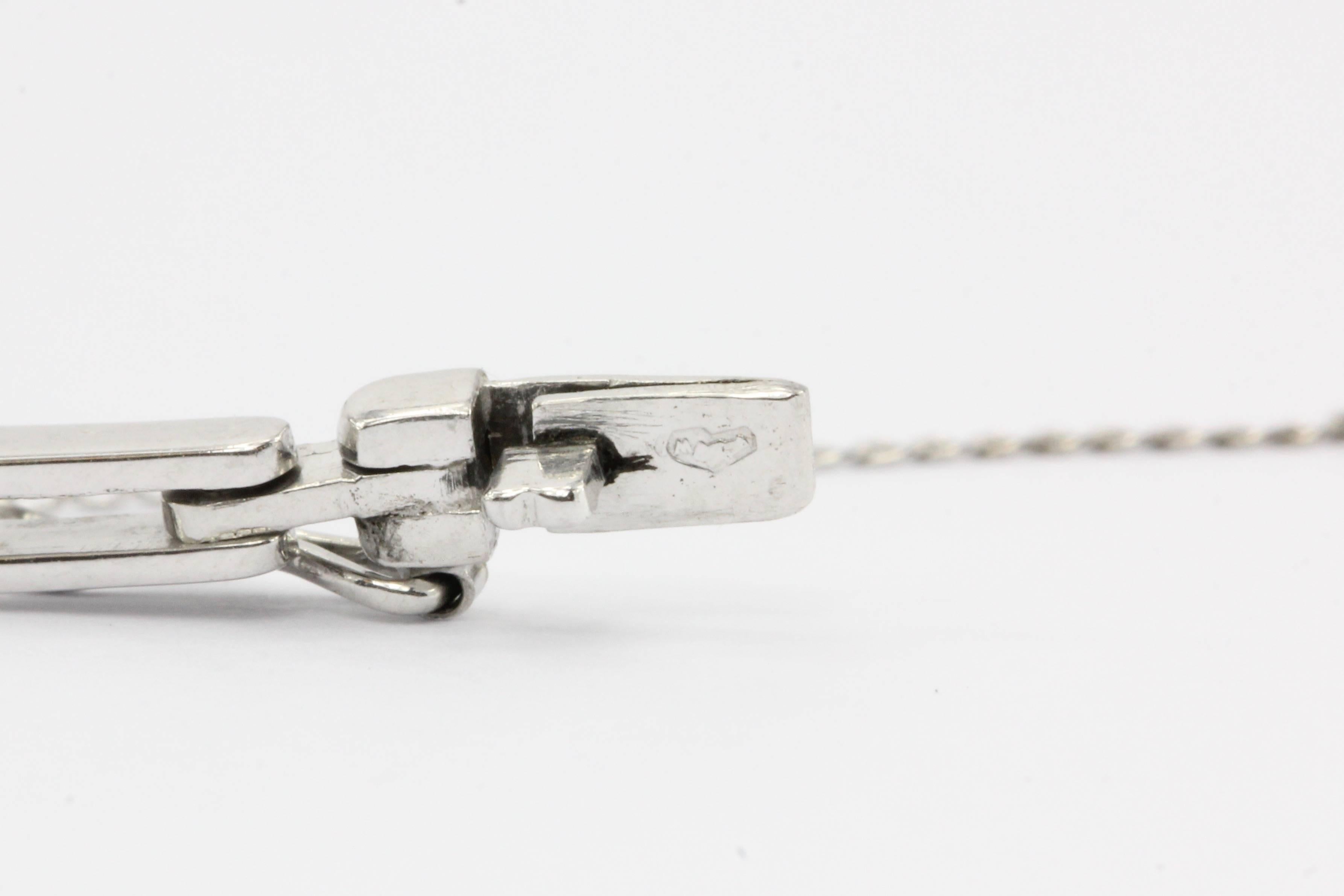 Art Deco Platinum Diamond Onyx Conversion Bracelet, circa 1930s 1