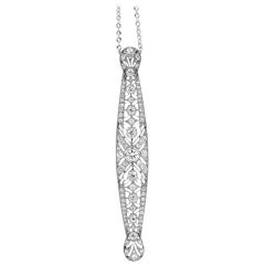 Art Deco Platinum Diamond Pendant