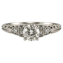 Art Deco Platinum Diamond Ring