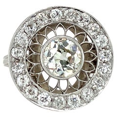 Antique Art Deco Platinum Diamond Ring