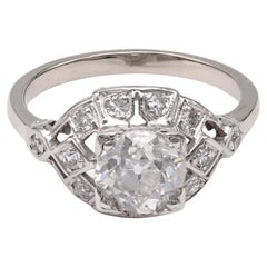 Art Deco Platinum Diamond Ring