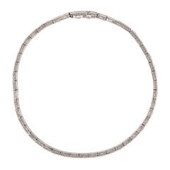 Art Deco Platinum Diamond Tennis Bracelet 3ctw