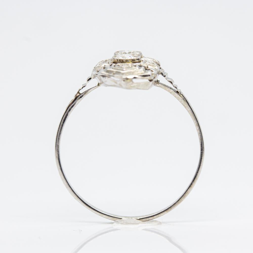 Art Deco Platinum Diamonds Ring 1