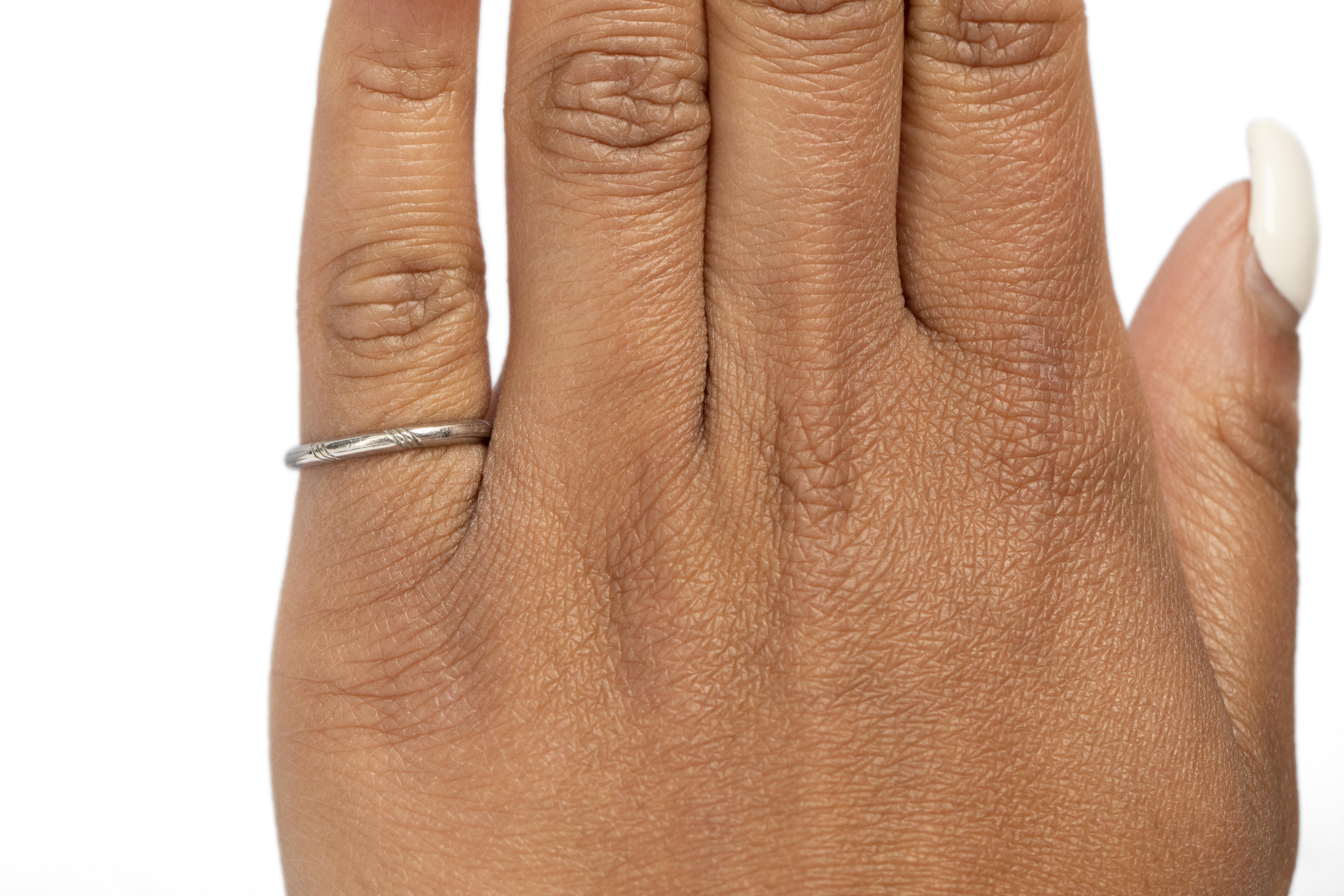Art Deco Platinum Engagement Ring In Good Condition For Sale In Atlanta, GA