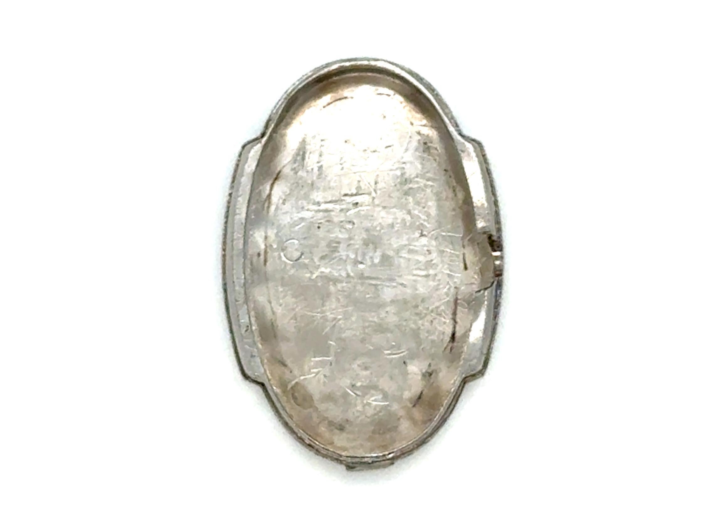 Art Deco Platinum Hamilton Ladies Wrist Watch 1ct Mined Diamond Original 1937 en vente 3