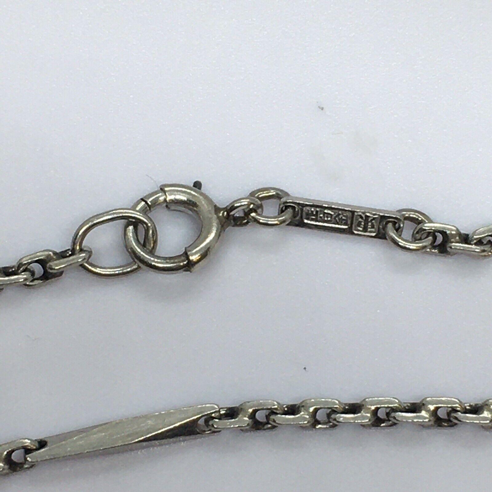Chaîne collier en platine Art déco faite à la main de 21 pouces (18,5 grammes) des années 1920, probablement du Japon Bon état - En vente à Santa Monica, CA