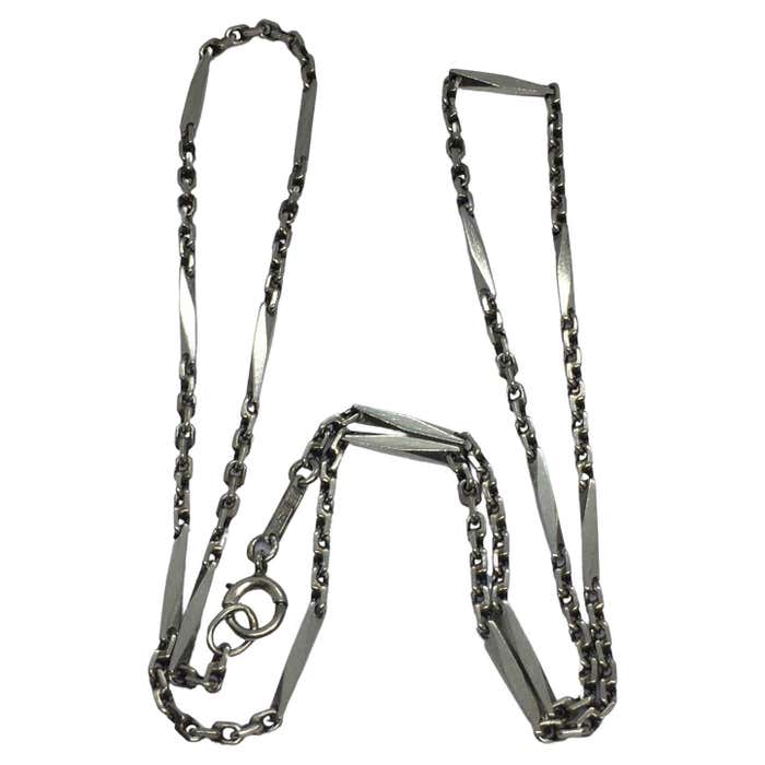 Art Deco Platinum Handmade Necklace Chain 18.8 Gram 1920s Possibly ...