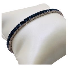 Art Deco Platinum Onyx Bracelet
