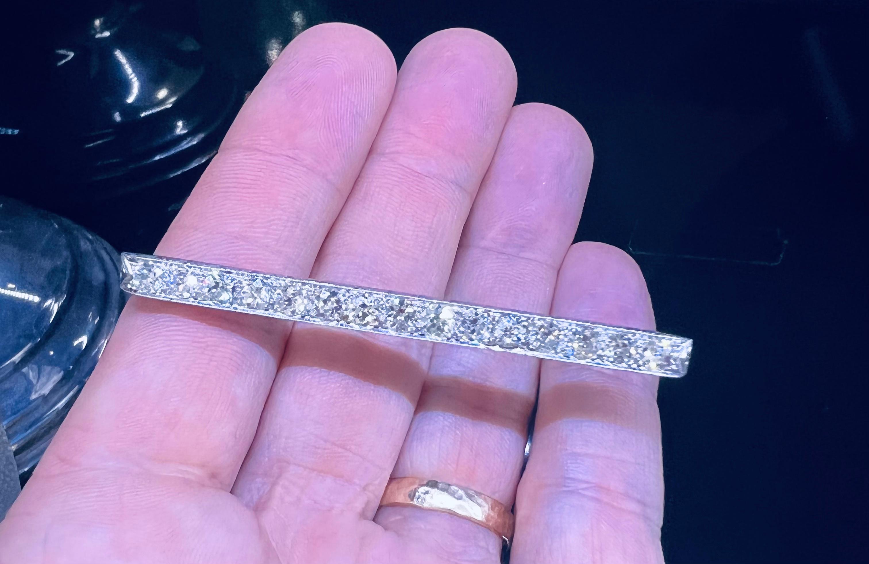 Art Deco Platinum Pin Old Mine Diamonds 4.50 Carat In Good Condition For Sale In MIAMI, FL