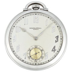 Vintage Art Deco Platinum Pocket Watch by Patek Philippe