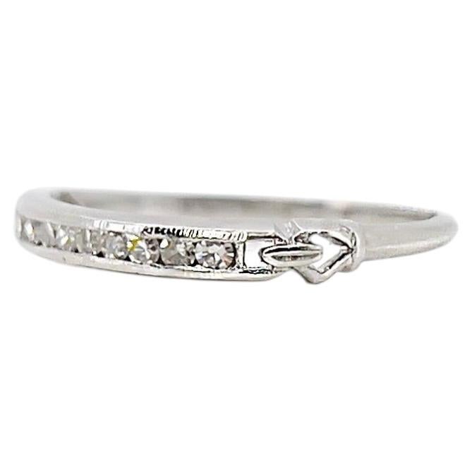 Art Deco Platinum Single Cut Diamond Ring, Size 7.75, Circa 1920s