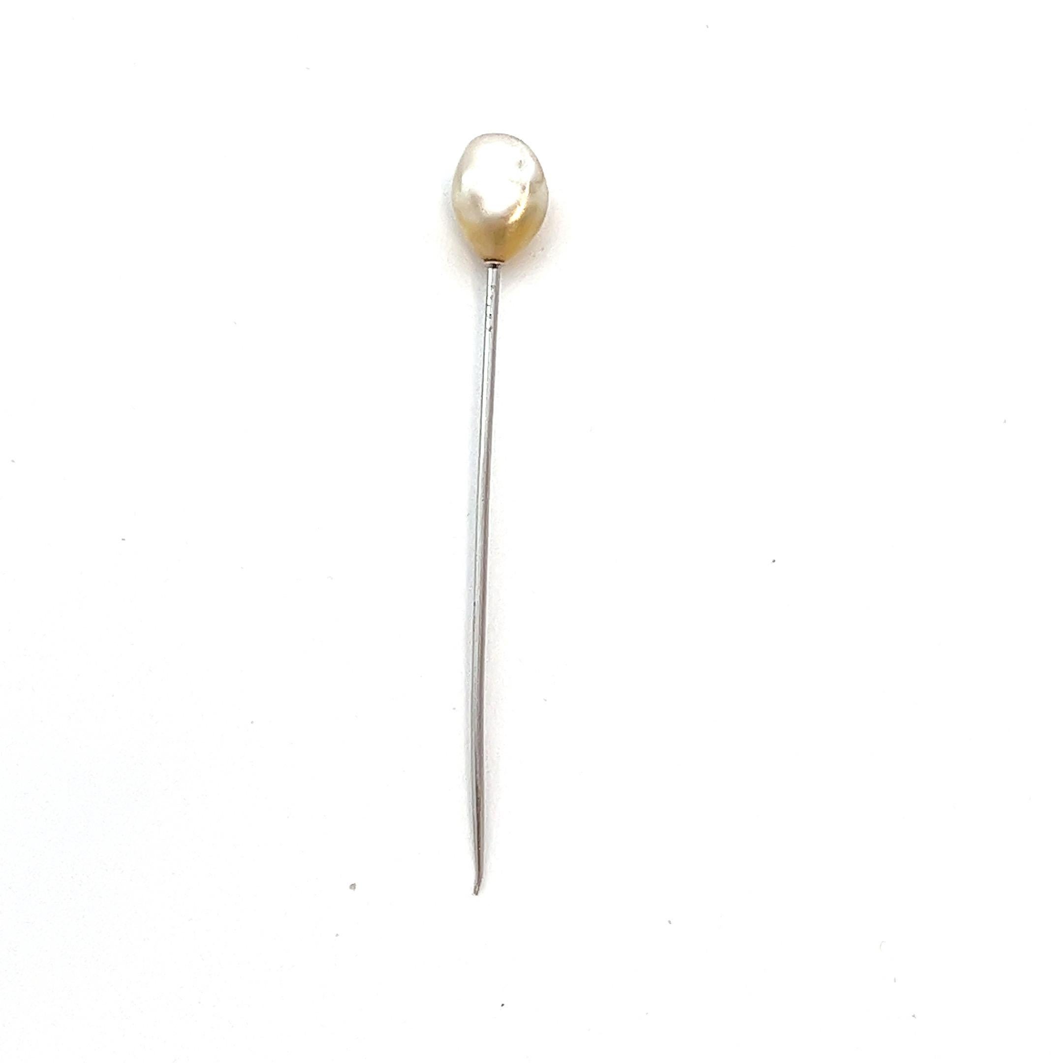 Antique Platinum Stick Pin with Natural Pearl - Late 19th Century Elegance

Description:

Overview:
Embrace the charm of the late 19th century with this exquisite antique stick pin, crafted in platinum (acid tested to be 900 platinum). This elegant