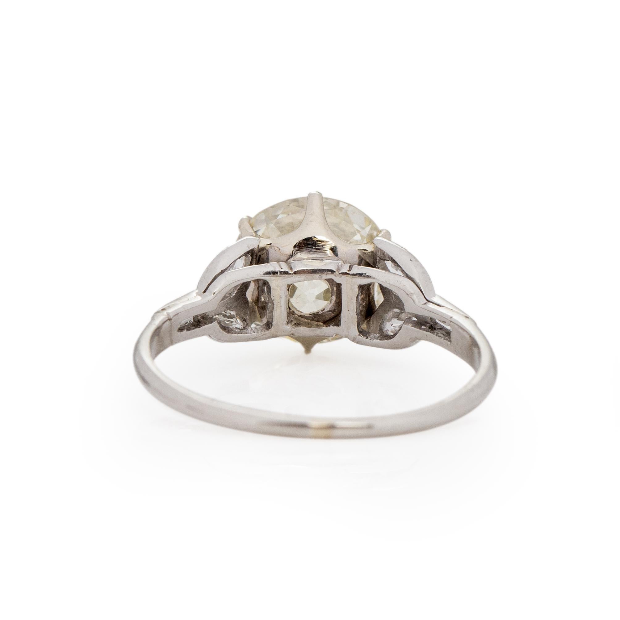 3 carat vintage diamond ring