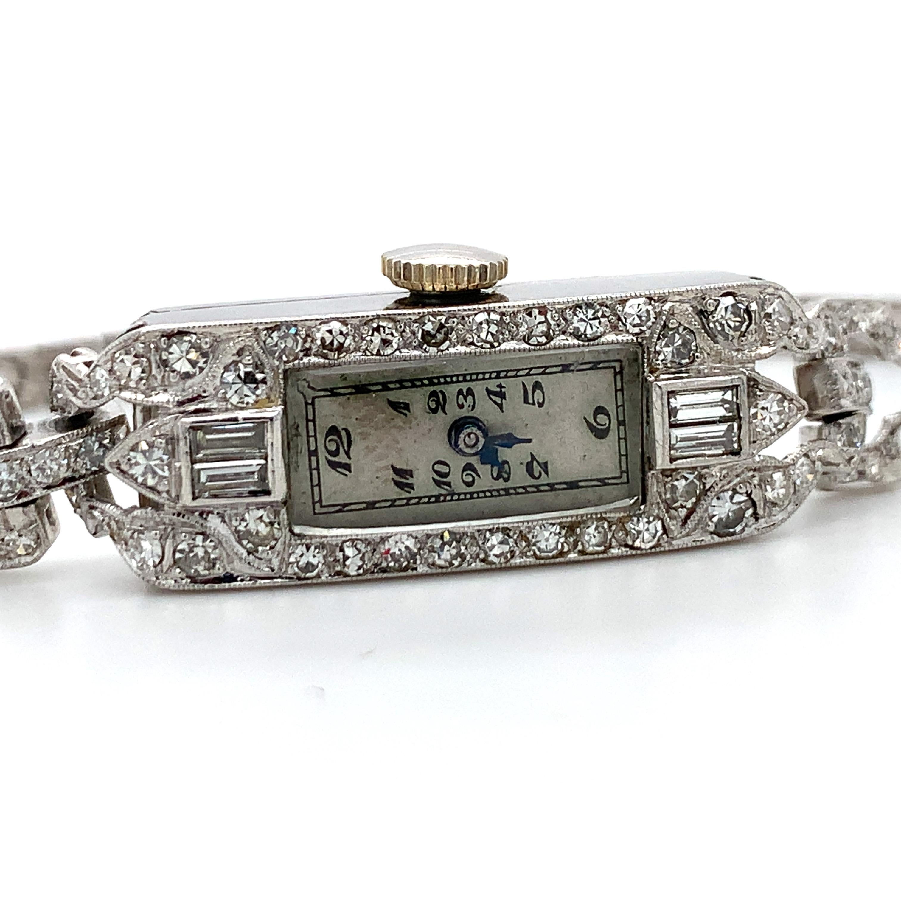 Montre Art Déco 2,40 TCW VS2 G/H Antique 17,5g manuelle 6/5