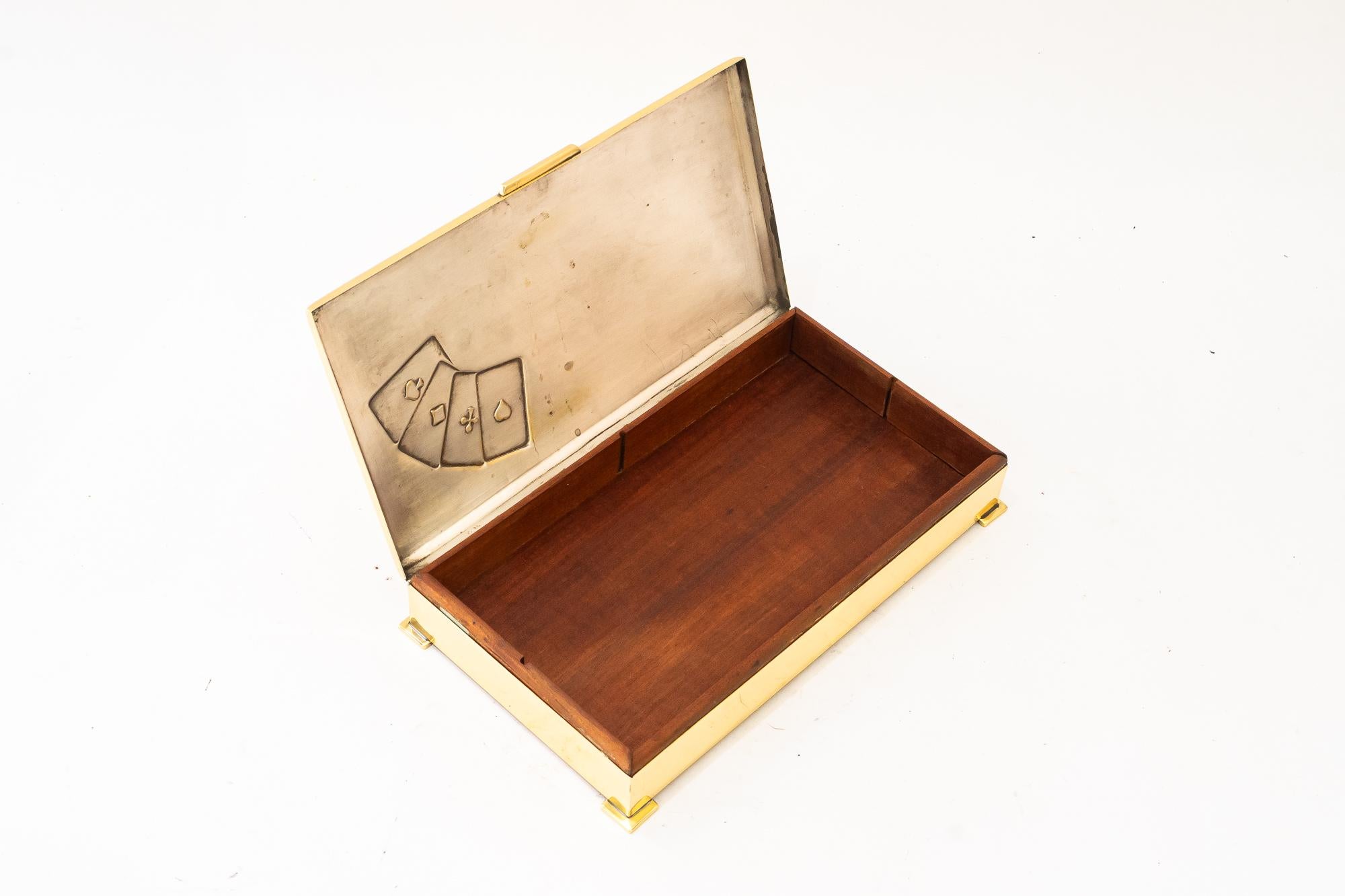 Caja de naipes Art Decó viena hacia 1920 en venta 3
