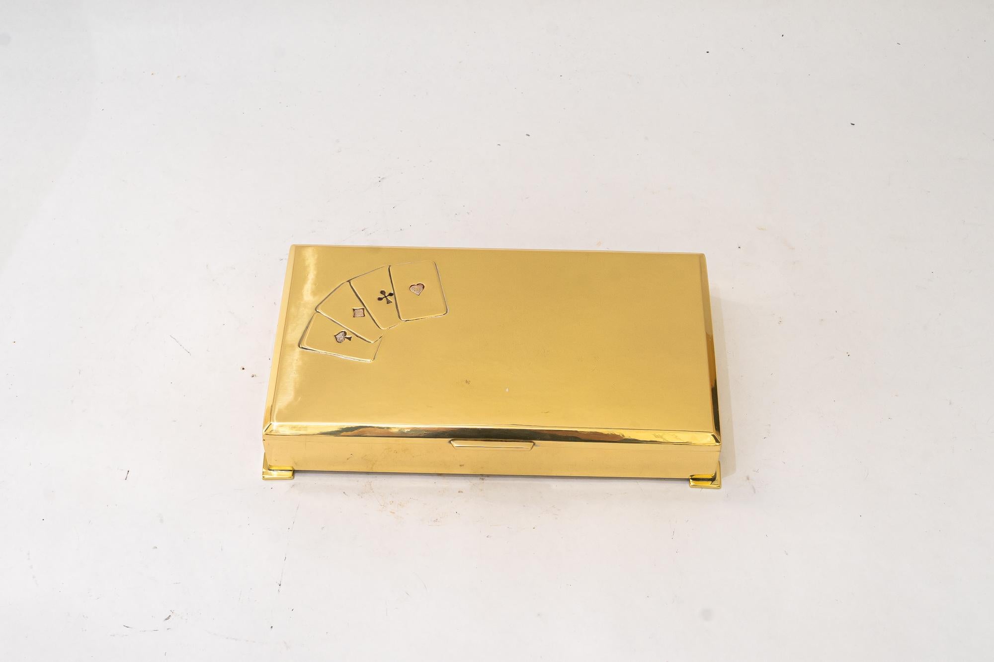 Caja de naipes Art Decó viena hacia 1920 en Bueno estado para la venta en Wien, AT