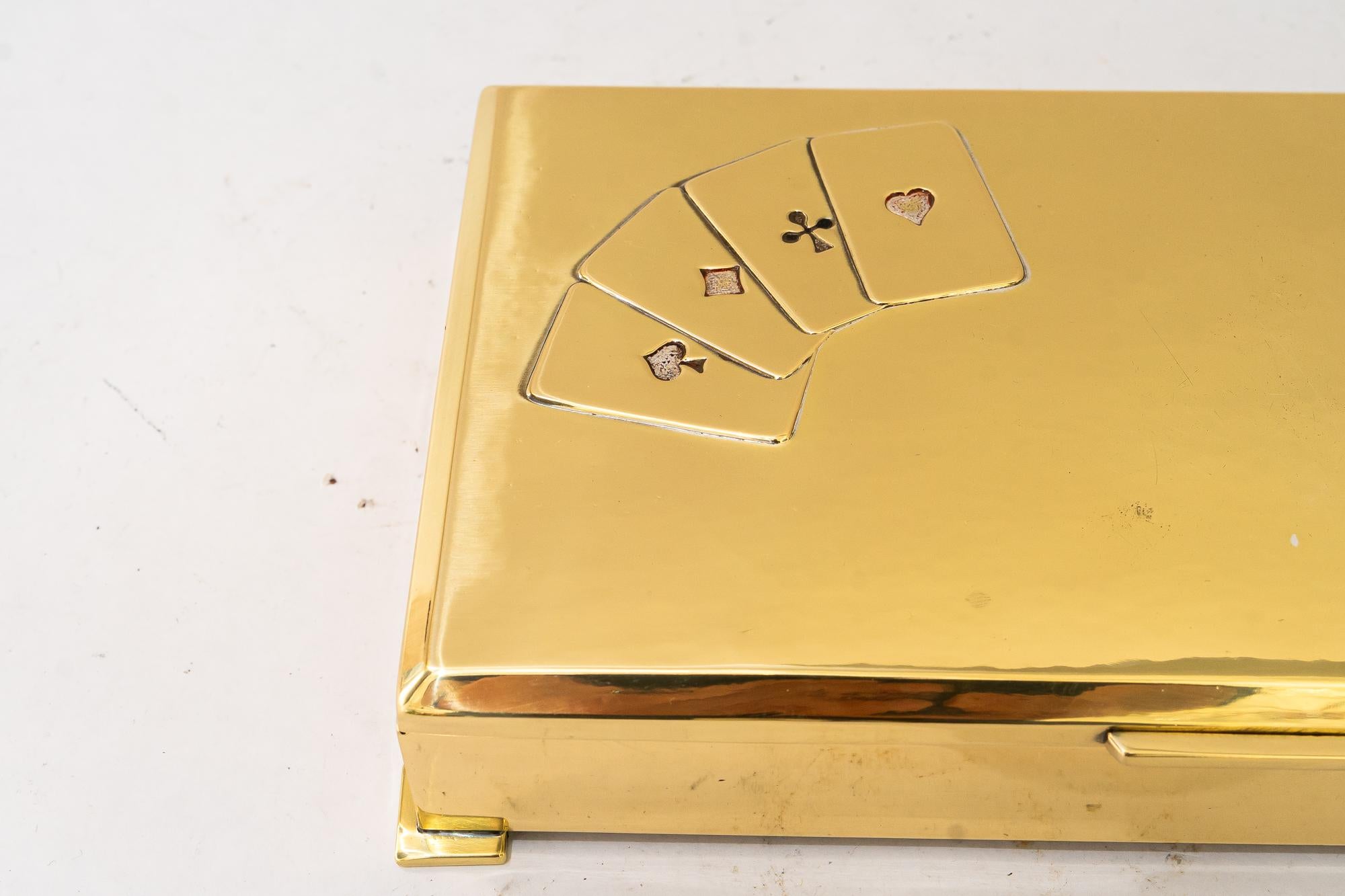 Caja de naipes Art Decó viena hacia 1920 principios del siglo XX en venta