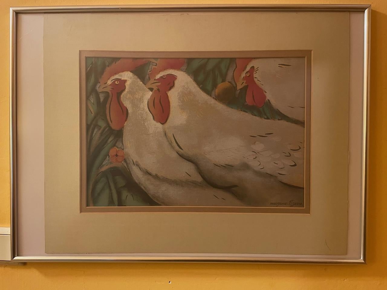 Art Déco Pochoir Druck 