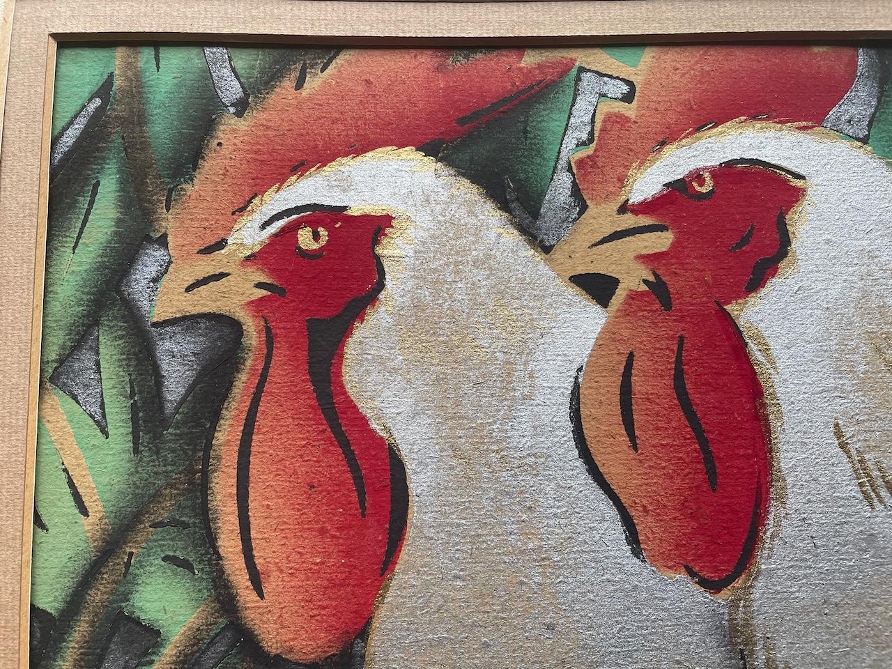 Art Déco Pochoir Druck 