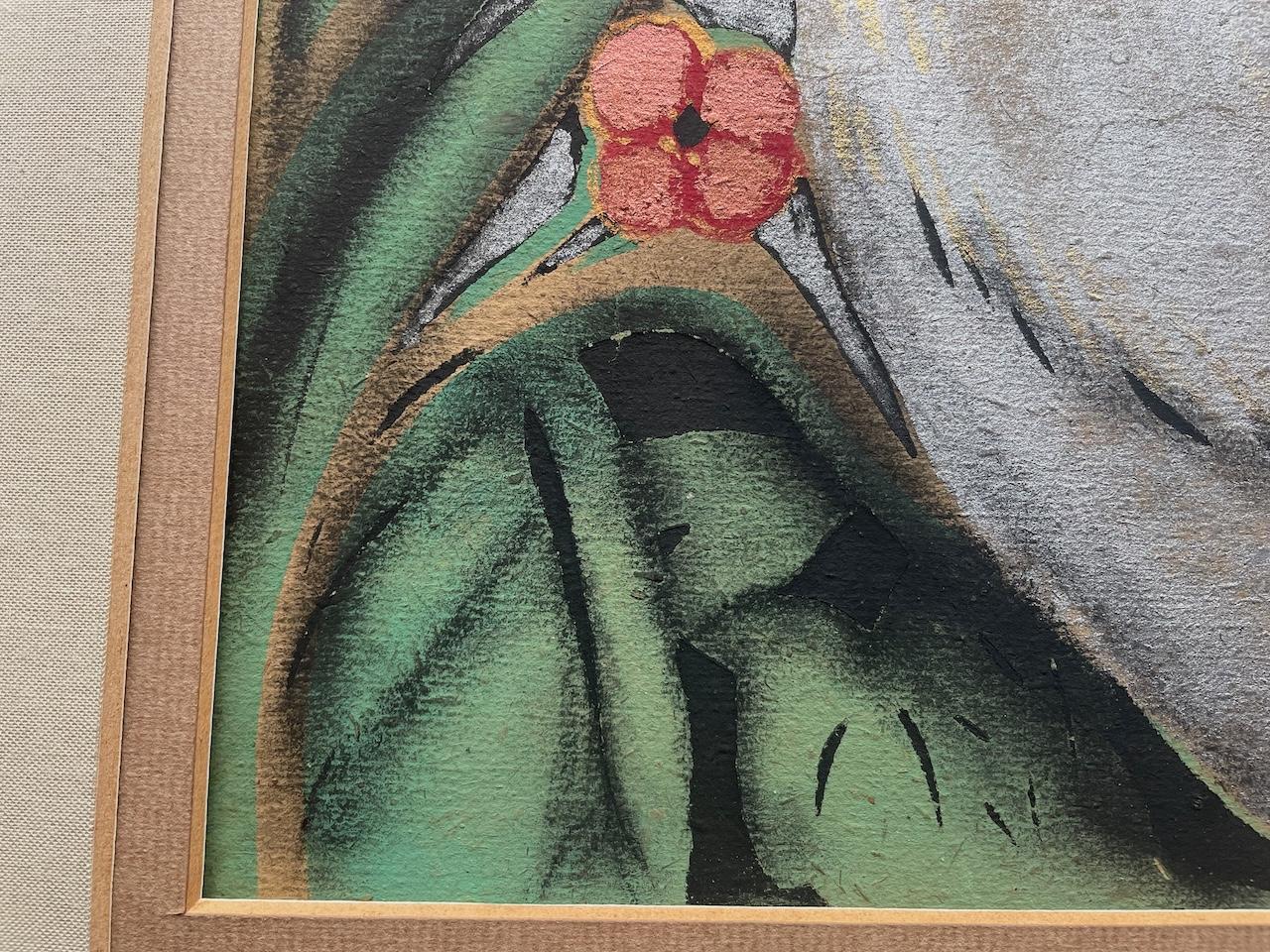 Art Déco Pochoir Druck 