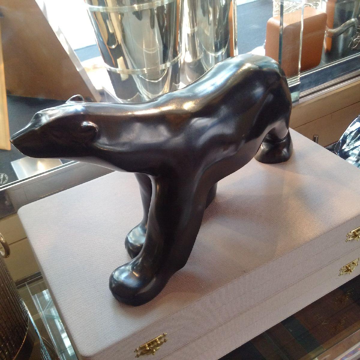 art deco polar bear sculpture