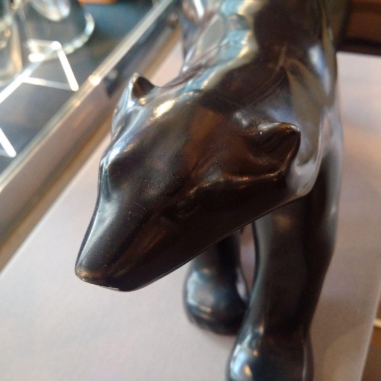 Patinated Art Deco 'Polar Bear' Bronze by Pompon For Sale