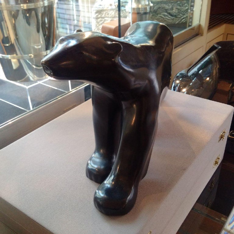 Art Deco 'Polar Bear' Bronze by Pompon In Good Condition For Sale In London, GB