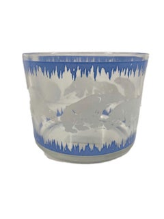 Art Deco Polar Bear Cocktail Shaker and Ice Bowl by Hazel-Atlas
