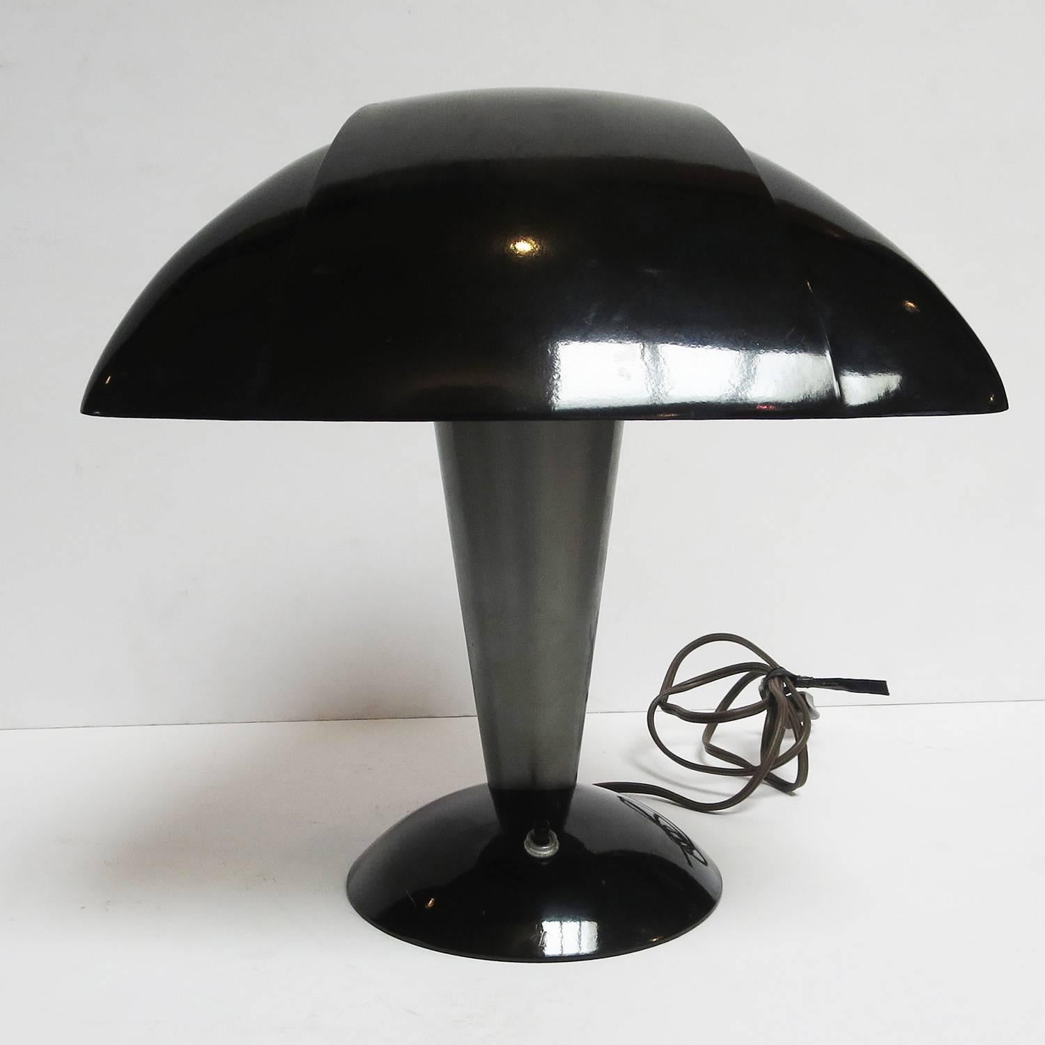 American Art Deco Polaroid Desk Lamp by Walter Dorwin Teague, 1939