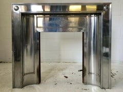 Art Deco Polished Register Fireplace Insert Grate