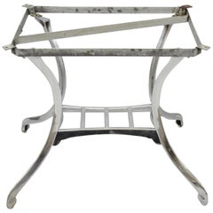 Art Deco Polished Steel Sculptural Dining Table Base Chicago by HDW Foundry Co.