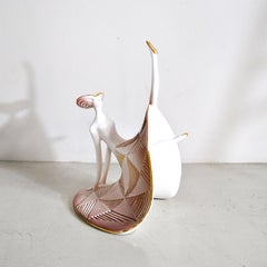 Art Déco Polychrome Ceramic Dancer from the 1930s