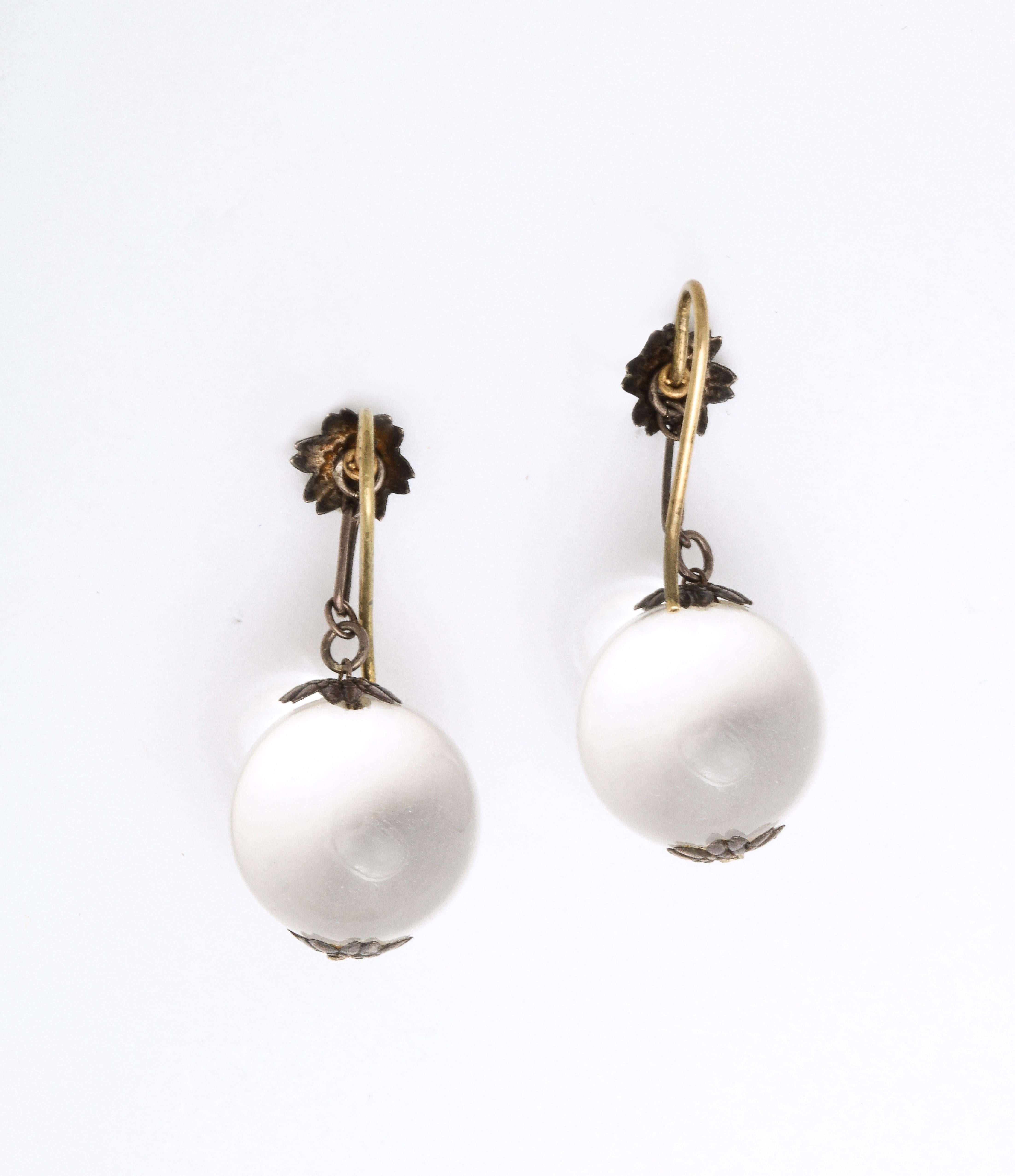 Round Cut Art Deco Pools of Light Earrings For Sale