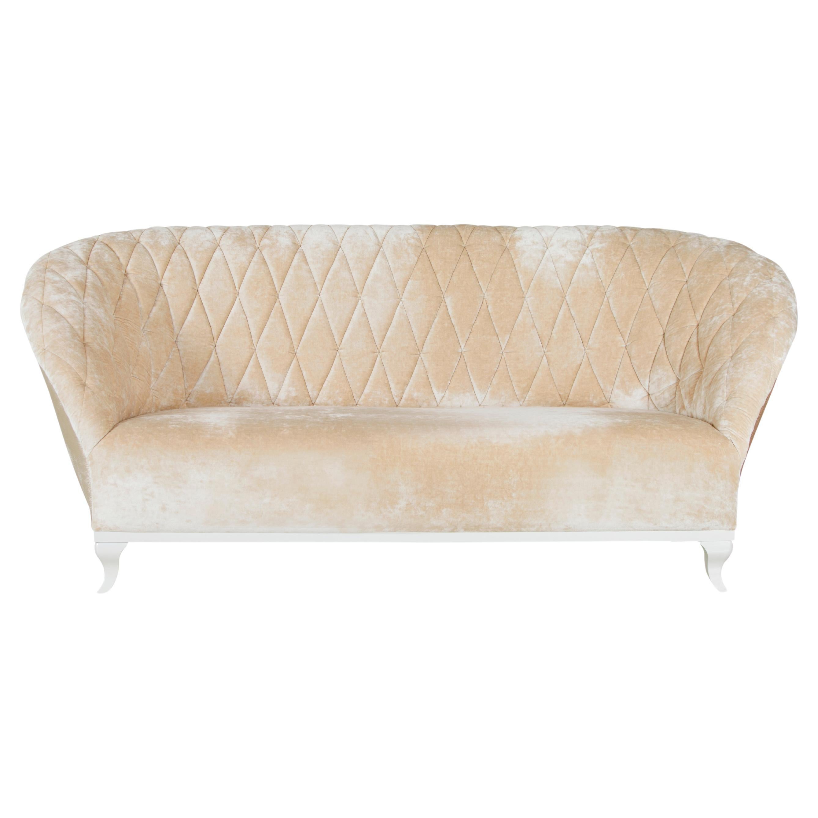 Contemporary Art Deco Poppi Sofa in the Style of 1930's, Handmade in Portugal by Greenapple For Sale