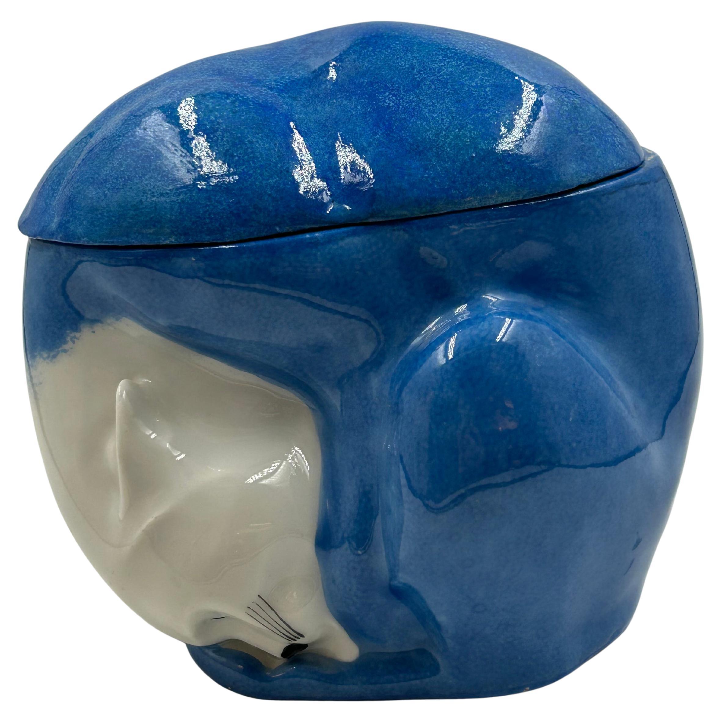 Art Deco Porcelain Box by Édouard Marcel Sandoz for Theodore Haviland