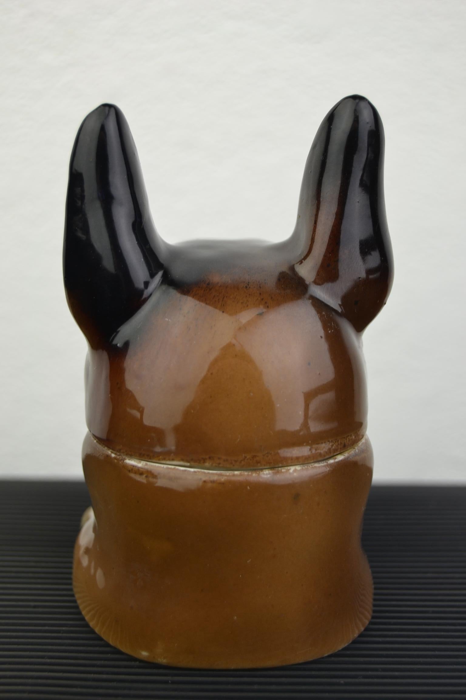 Art Deco Porcelain Bulldog Inkwell, Germany 6