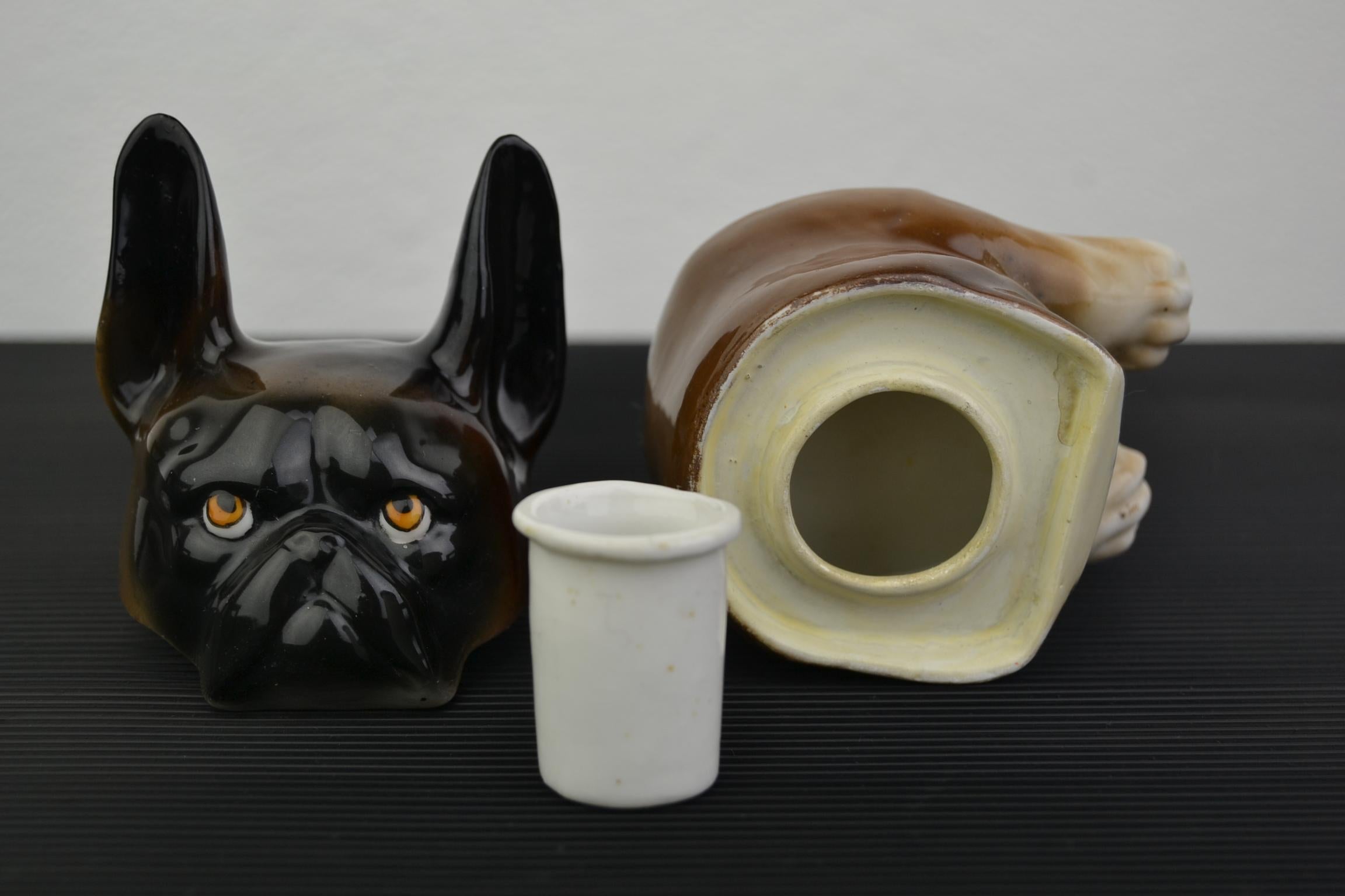 Art Deco Porcelain Bulldog Inkwell, Germany 12