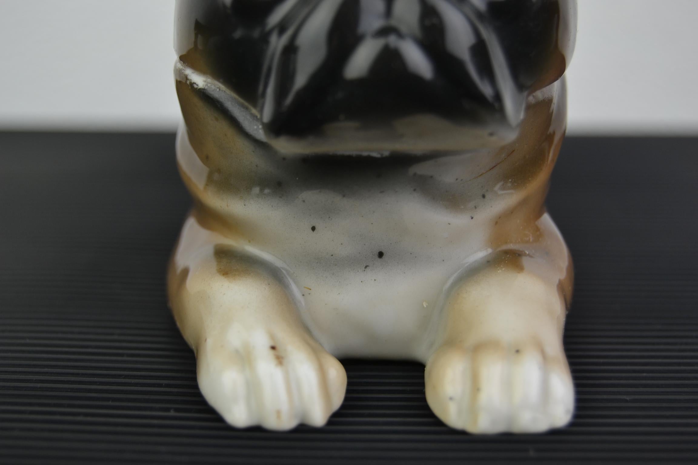 Art Deco Porcelain Bulldog Inkwell, Germany 2