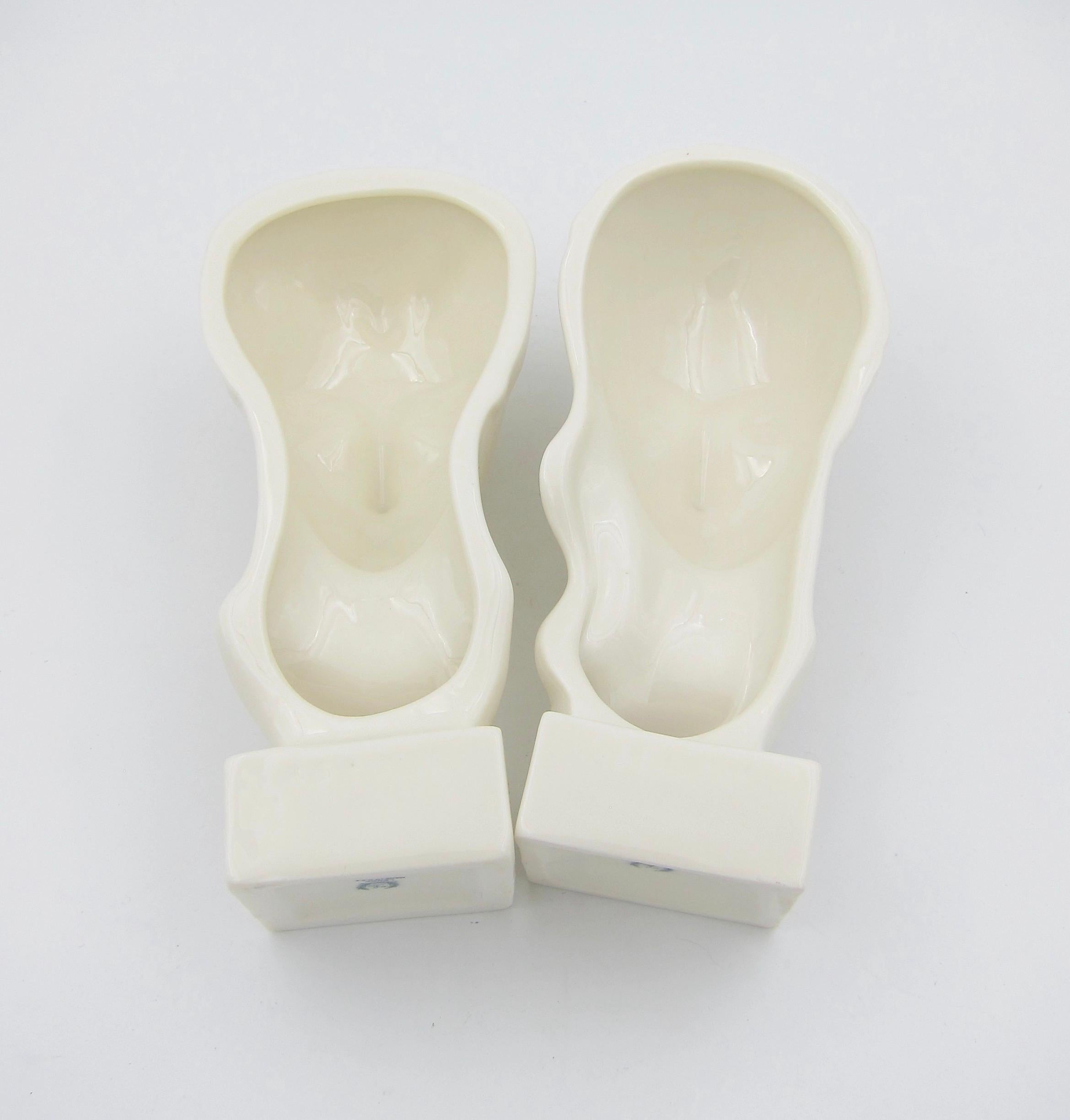20th Century Art Deco Porcelain Bust Pair by Geza de Vegh for Lenox